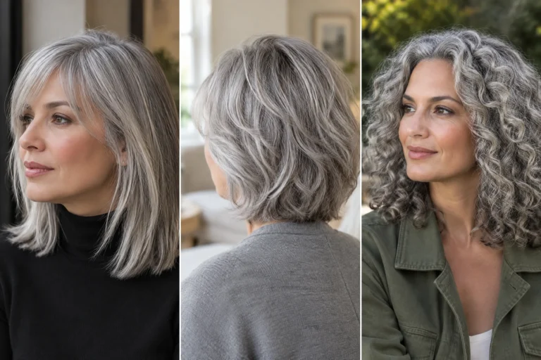 20 Silver Shag Cuts That Give Gray Hair Soft Texture